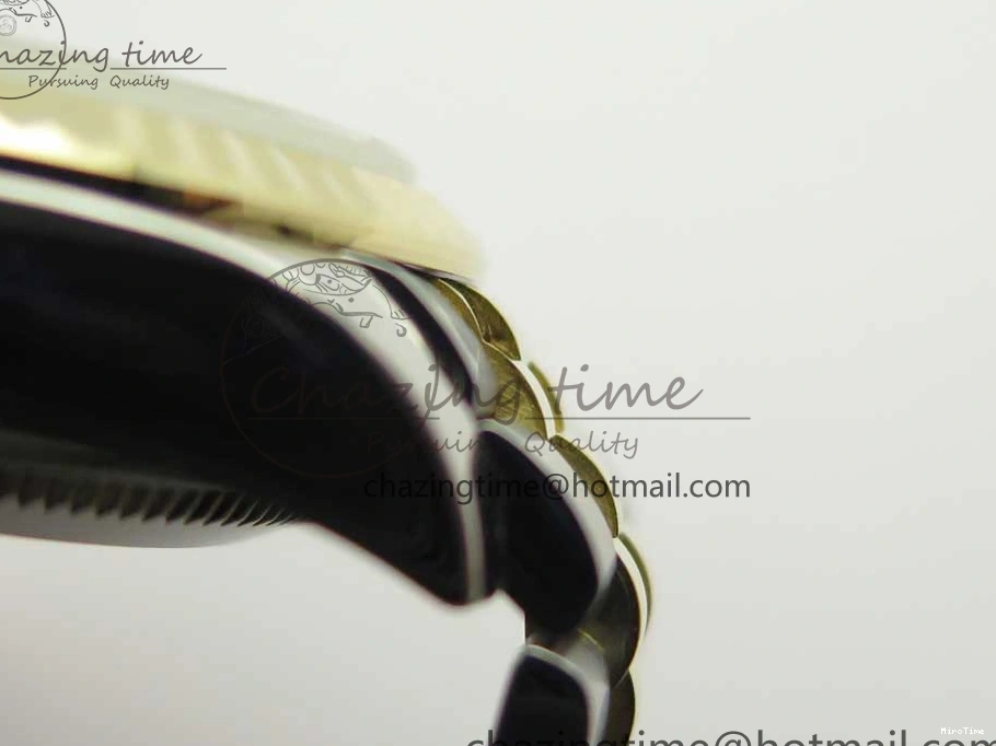 MiroTime 0311 Supportive DateJust 28mm Wrapped SS YG Best Edition Gold Dial Crystal Markers on Wrapped SS YG Bracelet ETA 3344